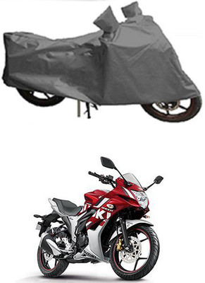 Mdstar Waterproof Two Wheeler Cover for Suzuki(Gixxer SF, Grey)