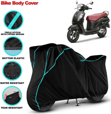 Grizzly Two Wheeler Cover for Suzuki(New Access 125, Black)