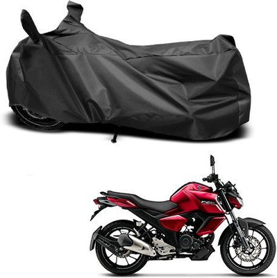 DeepShakshi AUTOMOTIVE Waterproof Two Wheeler Cover for Yamaha(FZ16, Black)