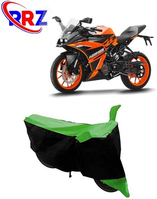 RRZ Waterproof Two Wheeler Cover for KTM(RC 125, Black, Green)