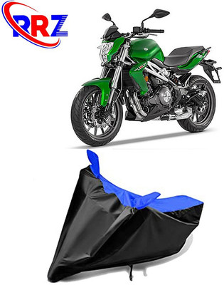 RRZ Waterproof Two Wheeler Cover for Benelli(TNT 300, Black, Blue)