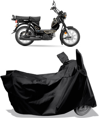 Amexride Two Wheeler Cover for TVS(XL 100 Heavy Duty, Black)