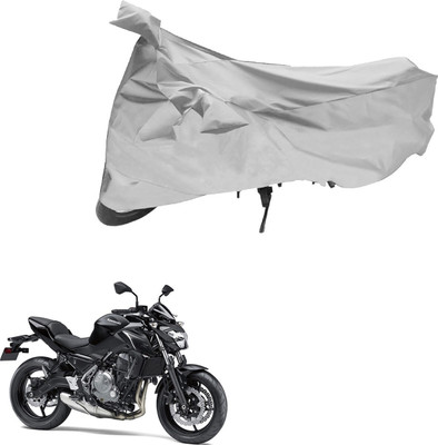MMSSTAR Waterproof Two Wheeler Cover for Kawasaki(Z800, Silver)