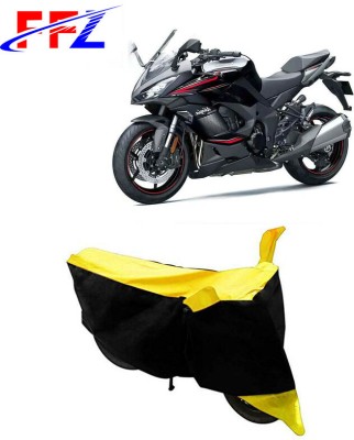 FFZ Waterproof Two Wheeler Cover for Kawasaki(Ninja 1000, Black, Yellow)