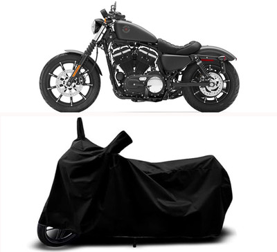 RABABLI Waterproof Two Wheeler Cover for Harley Davidson(Forty Eight, Black)