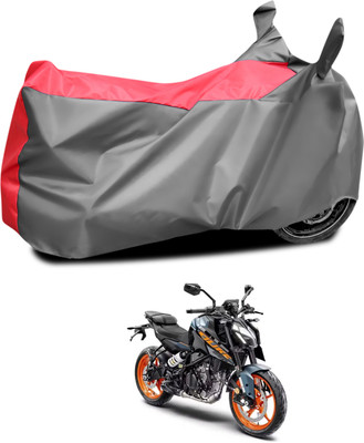 PAGORA Waterproof Two Wheeler Cover for KTM(250 Duke, Grey, Red)