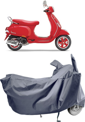 Amexride Two Wheeler Cover for Vespa(Urban Club BS6, Grey)