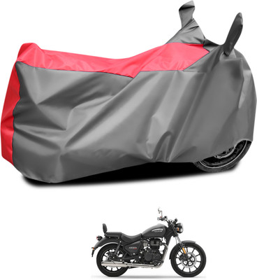 CODOKI Waterproof Two Wheeler Cover for Royal Enfield(Meteor 350, Grey, Red)