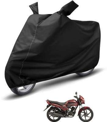 Auto Hub Waterproof Two Wheeler Cover for Honda(Dream Yuga, Black)