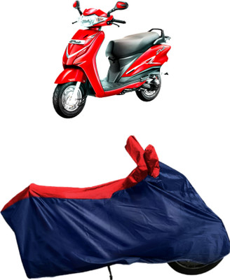 Autofly Waterproof Two Wheeler Cover for Hero(Duet VX 110CC, Blue, Red)