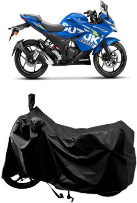 AutoKick Two Wheeler Cover for Suzuki(Gixxer Special Edition BS6, Black)