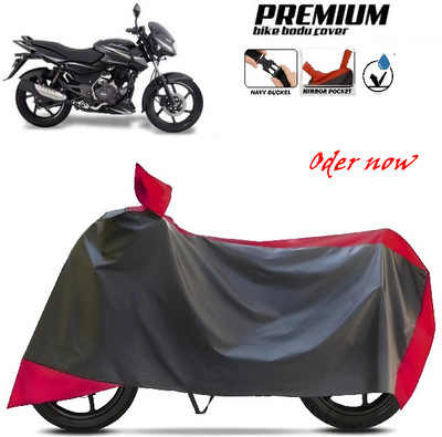 smwzxyu Waterproof Two Wheeler Cover for Bajaj(Pulsar 150, Red, Black)