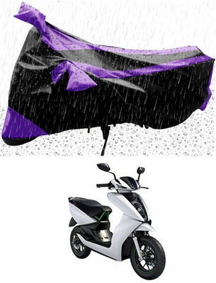 Mdstar Waterproof Two Wheeler Cover for Ather(450, Purple, Black)