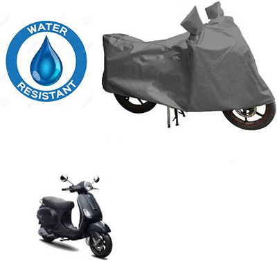 DeepShakshi AUTOMOTIVE Waterproof Two Wheeler Cover for Piaggio(Vespa VXL, Grey)