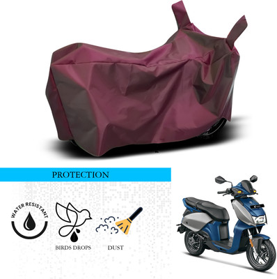 SnehaSales Waterproof Two Wheeler Cover for Hero(Motocorp Electric Scooter, Maroon)