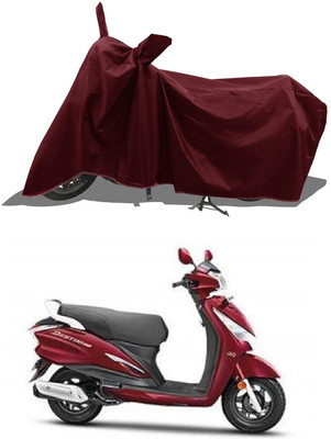 KEDIT Two Wheeler Cover for Hero(Destini 125, Maroon)