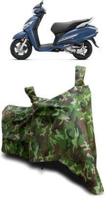 ATBROTHERS Waterproof Two Wheeler Cover for Honda(Activa 125, Multicolor, Green)