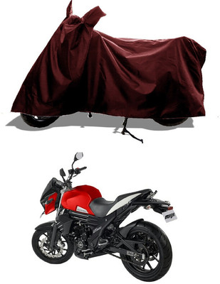 GROFATIK Two Wheeler Cover for Mahindra(Mojo UT 300, Maroon)