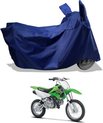 Amexride Two Wheeler Cover for Kawasaki(KLX 110, Blue)