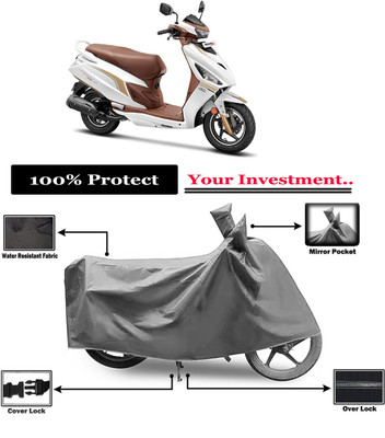 Amexride Two Wheeler Cover for Hero(Maestro, Grey)