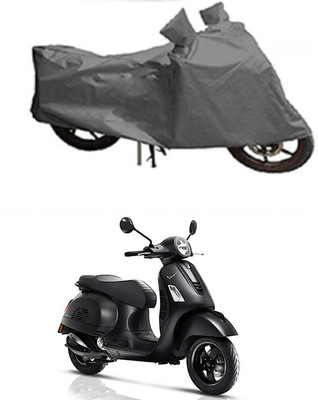 MMSSTAR Waterproof Two Wheeler Cover for Piaggio(Vespa, Grey)