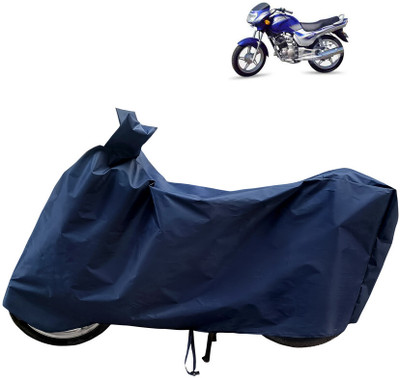 Horseyaart Waterproof Two Wheeler Cover for TVS(Victor Edge, Blue)