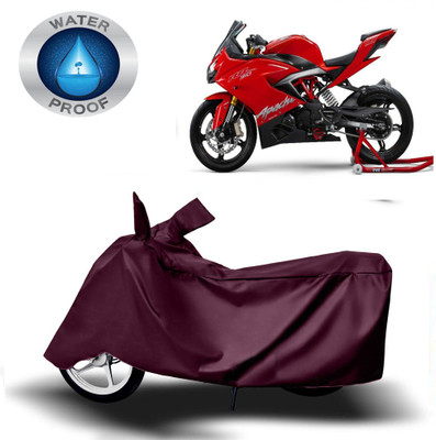 Autoinnovation Two Wheeler Cover for TVS(Apache RR 310, Maroon)