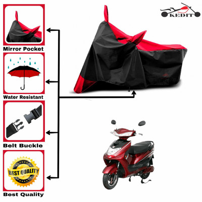 AASHTIK MART Two Wheeler Cover for Okinawa(Lite, Red, Black)