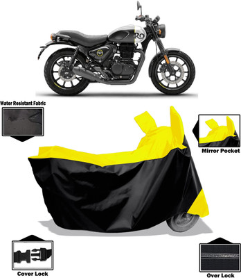 Amexride Two Wheeler Cover for Royal Enfield(Hunter 350, Yellow)