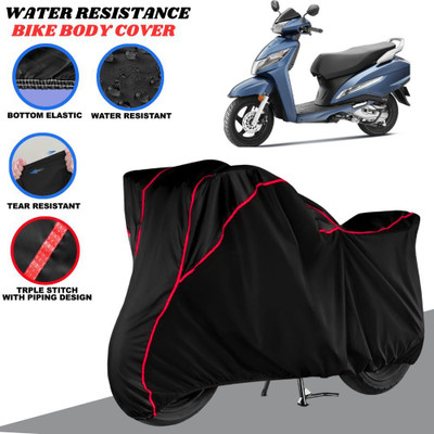 SRP PRODUCT Waterproof Two Wheeler Cover for Honda(Activa 125, Black, Red)