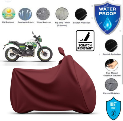 Johanandkeith Two Wheeler Cover for Royal Enfield(Classic Squadron, Maroon)