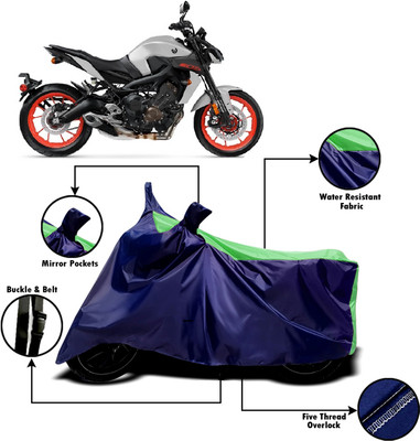 AUCTIMO Two Wheeler Cover for Yamaha(MT 9, Blue)