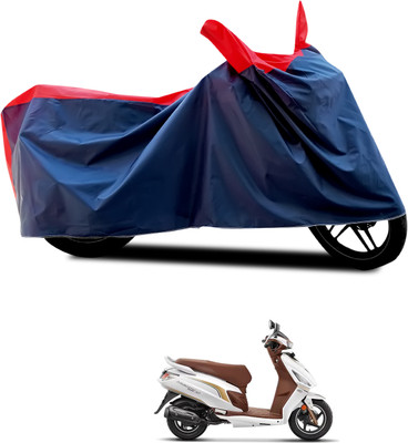 CODOKI Waterproof Two Wheeler Cover for Hero(Maestro Electric, Black, Red)