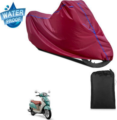PAGORA Waterproof Two Wheeler Cover for Suzuki(New Access 125, Maroon)