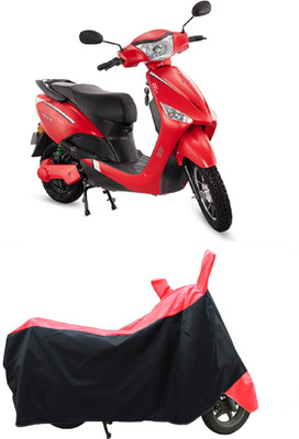 Coxtor Two Wheeler Cover for Hero Electric(Electric Optima, Red)