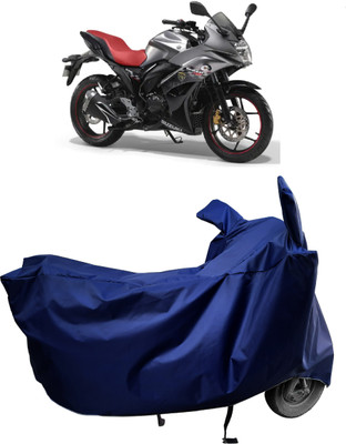Amexride Two Wheeler Cover for Suzuki(Gixxer Special Edition BS6, Blue)