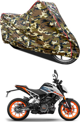 GOSHIV-car and bike accessories Waterproof Two Wheeler Cover for KTM(125 Duke, Yellow)