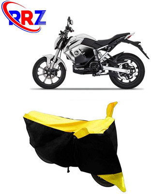RRZ Waterproof Two Wheeler Cover for Revolt(RV 400, Black, Yellow)