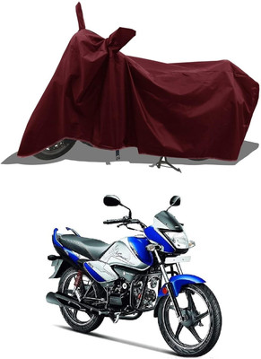 KEDIT Two Wheeler Cover for Hero(Splendor I Smart, Maroon)