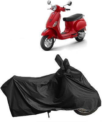 DIGGU Two Wheeler Cover for Piaggio(Vespa LX, Black)