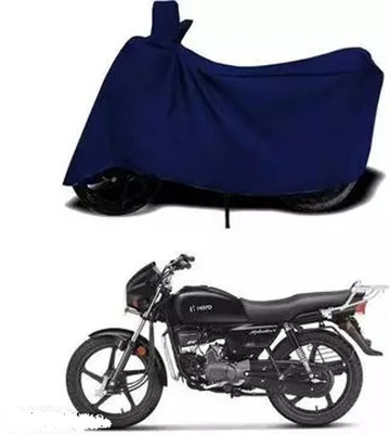 Little Laughs Two Wheeler Cover for Hero(HF Deluxe, Blue)