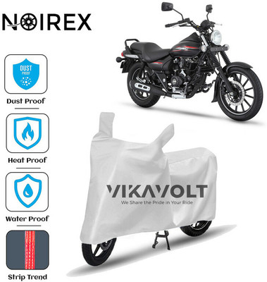 NOIREX Waterproof Two Wheeler Cover for Bajaj(Avenger 220 Street, Silver)