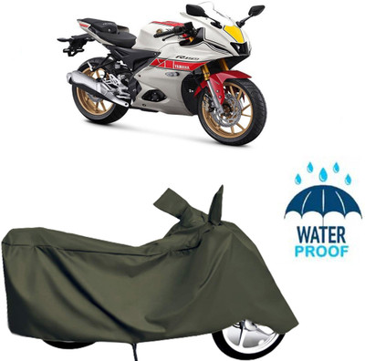 DeepShakshi AUTOMOTIVE Waterproof Two Wheeler Cover for Yamaha(Green)