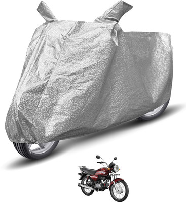 Auto Hub Waterproof Two Wheeler Cover for Hero(HF Dawn, Silver)