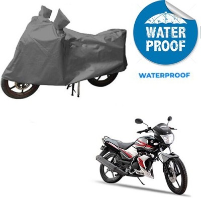 MMSSTAR Waterproof Two Wheeler Cover for Yamaha(SS 125, Grey)