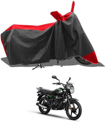 KEDIT Two Wheeler Cover for Bajaj(Red, Black)