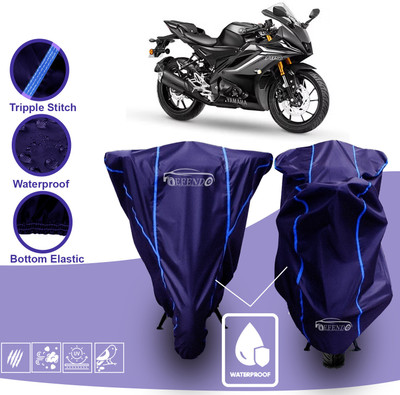 Defendo Waterproof Two Wheeler Cover for Yamaha(R15, Blue)