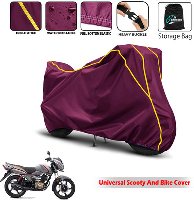 AUTOBIRSA Two Wheeler Cover for TVS(Victor, Maroon)