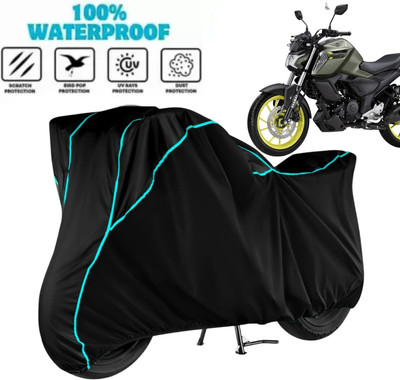 Aanvi Auto Waterproof Two Wheeler Cover for Yamaha(FZ S FI (V 2.0), Black)