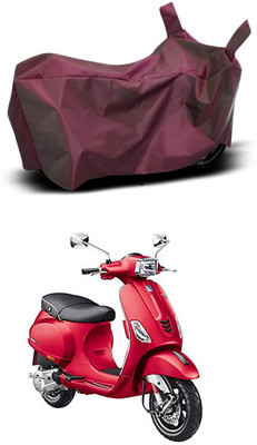 Mdstar Waterproof Two Wheeler Cover for Piaggio(Vespa SXL, Maroon)
